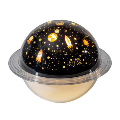 Planet light humidifier featuring a starry design with rockets and constellations for home decor