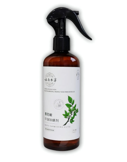 Dropdash Plant Extract Anti-Mite Spray in a brown bottle for effective mite protection