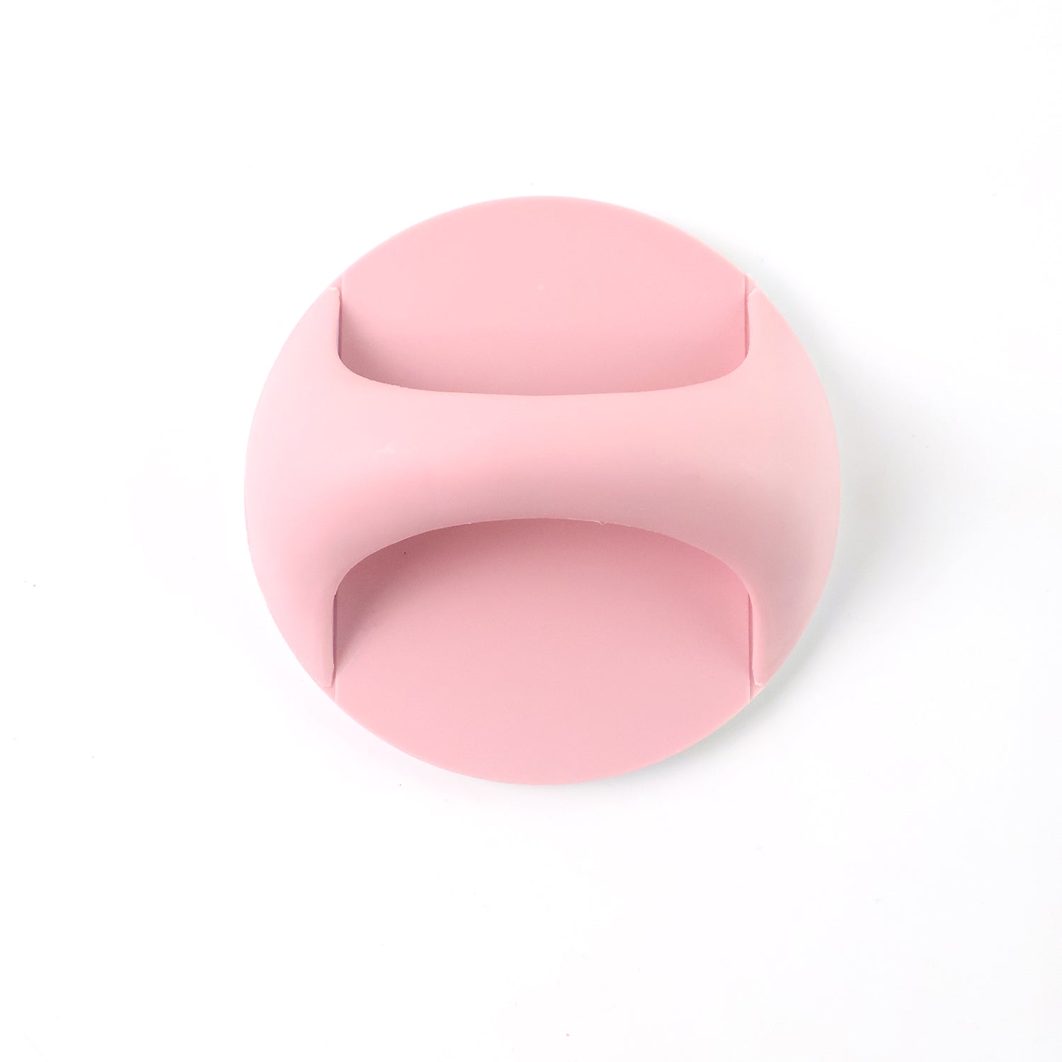 Pink plastic adhesive handle grip for easy and comfortable handling in home improvement projects