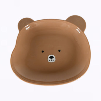Durable Food Serving Plate, Bear Shaped Plate Cartoon Snack Plates For Serving Fruits & Desserts (1 Pc) Your Brand