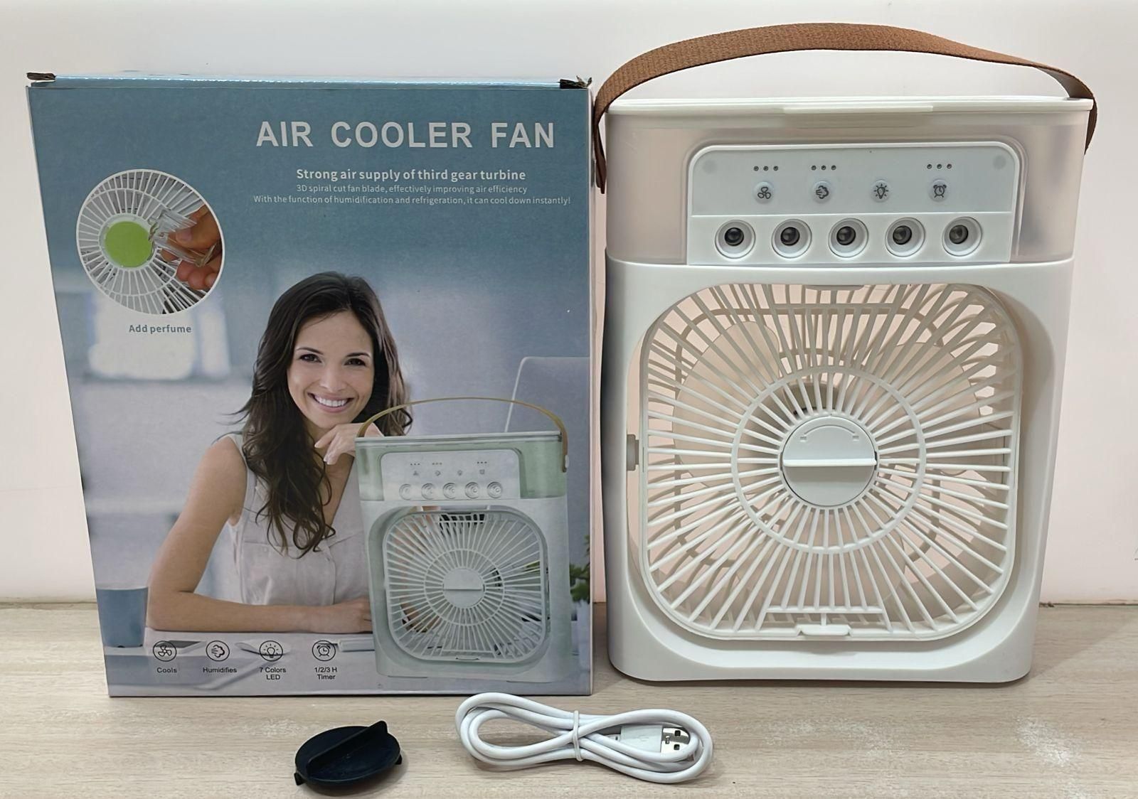The Gir Farmer portable fan for home and office with air cooler function and carrying strap