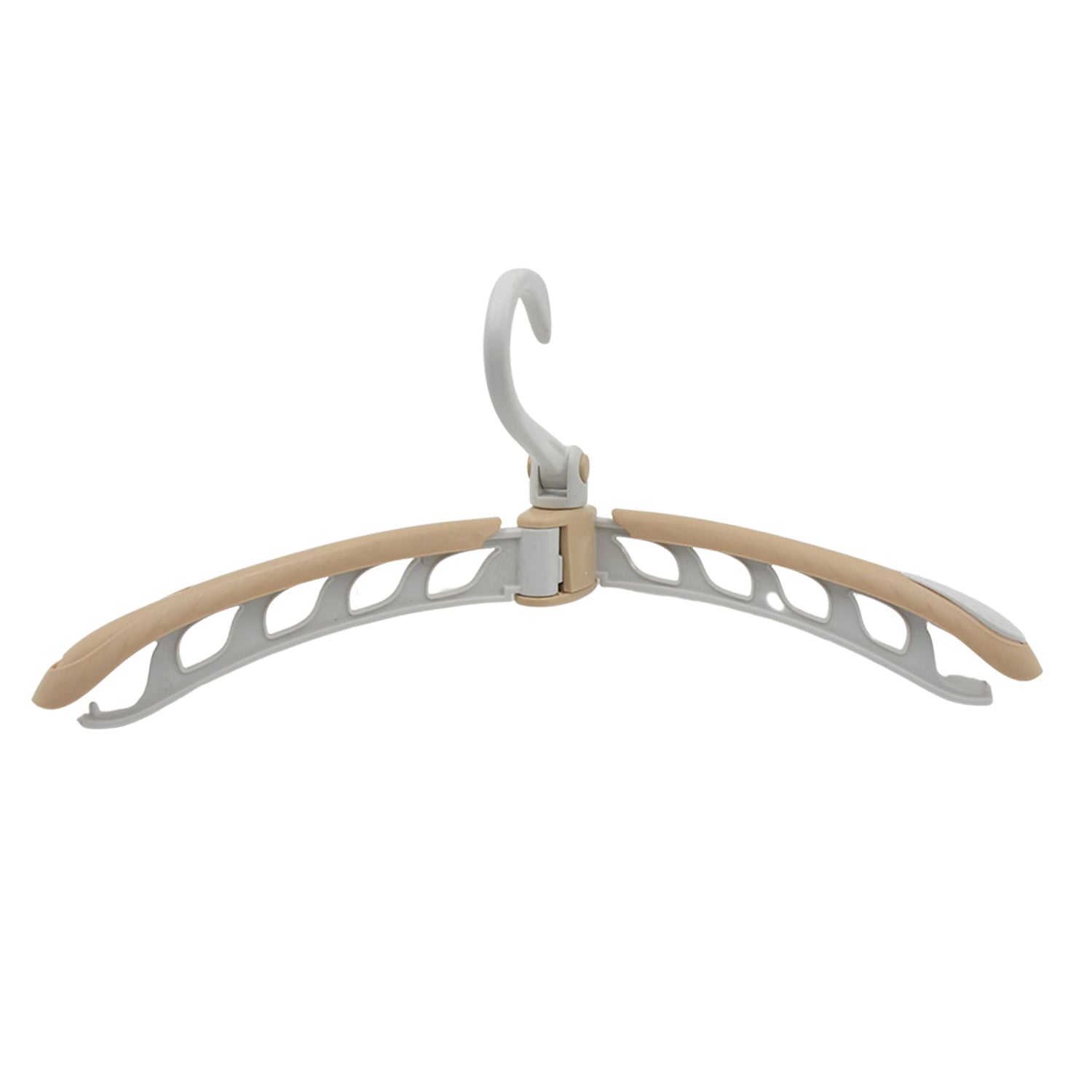 Portable folding clothes hanger with a sleek design for convenient storage and drying