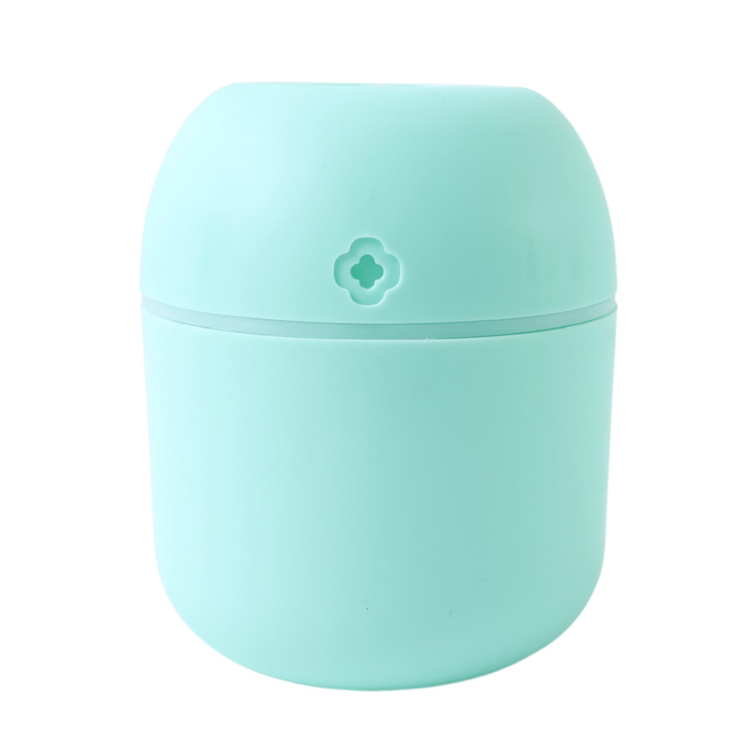 Portable mini USB humidifier in light blue color for easy and convenient use in small spaces