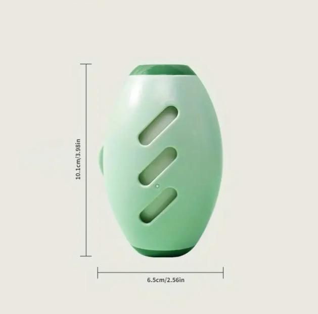 Compact portable silicone lint roller in green with ergonomic design and measuring 10cm tall