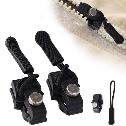 Set of portable zipper slider replacement for easy zipper repairs on jackets and bags