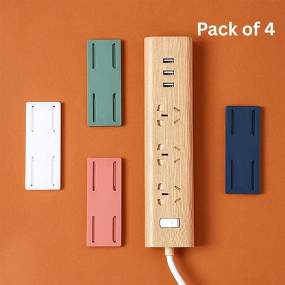 THE GIR FARMER power strip wall mount pack of 4 in white green pink and blue colors for organizing cables