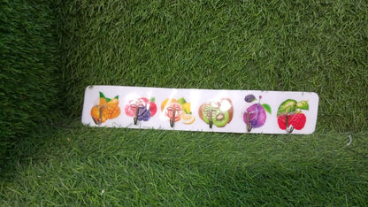 Your Brand premium transparent adhesive wall hooks with colorful fruit designs for convenient organizing