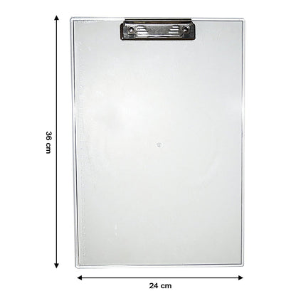 Your Brand Premium Transparent Exam Pad with a sturdy clip for easy note-taking and organization