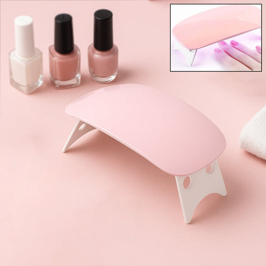 Your Brand professional nail polish dryer machine in pink with nail polish bottles for fast drying