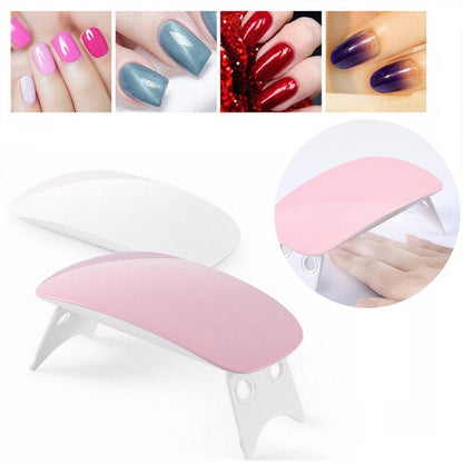 Professional nail polish dryer machine in pink and white for quick drying and salon-quality results