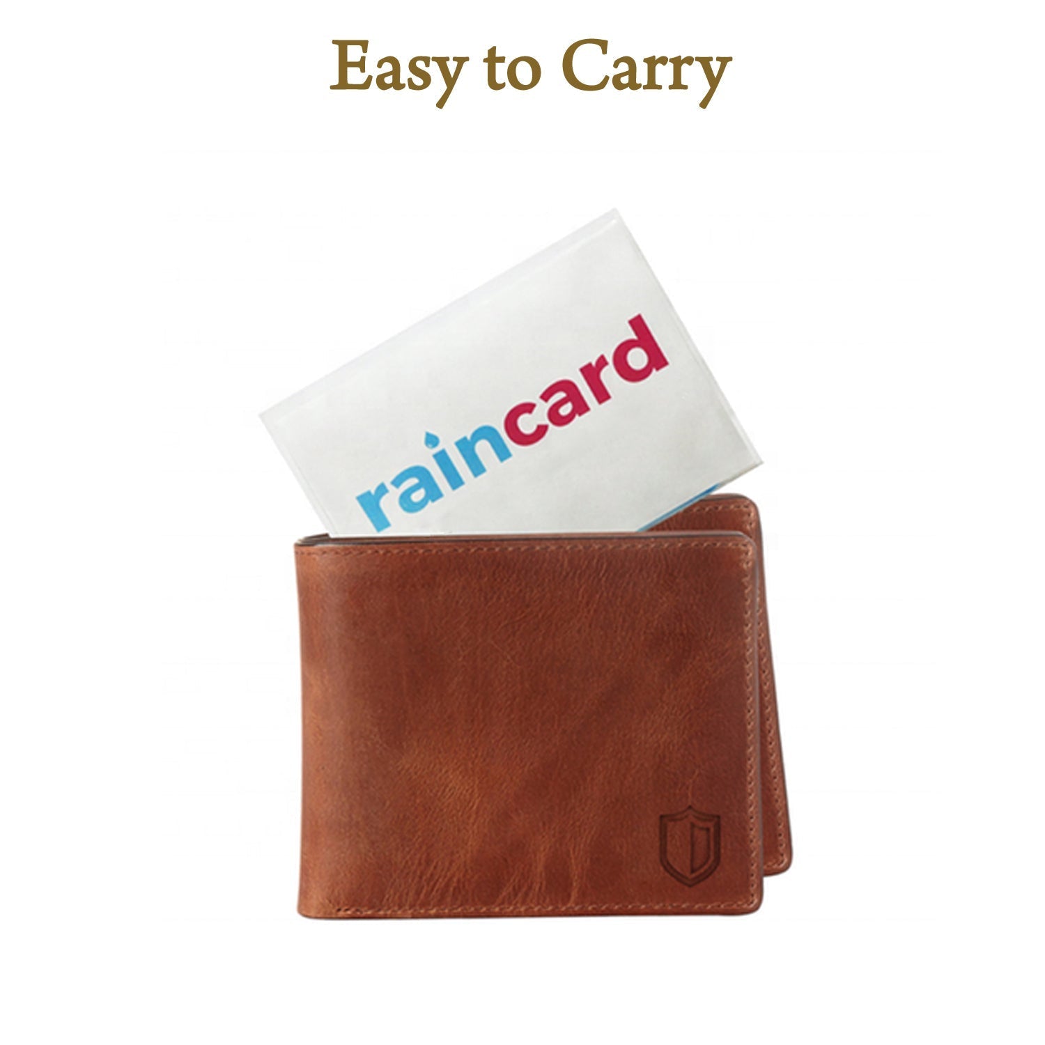 Your Brand waterproof rain coat pouch designed for easy carrying in a stylish wallet