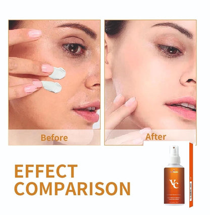 Before and after effects of organic plain face cream applied to skin for smoothing and moisturizing