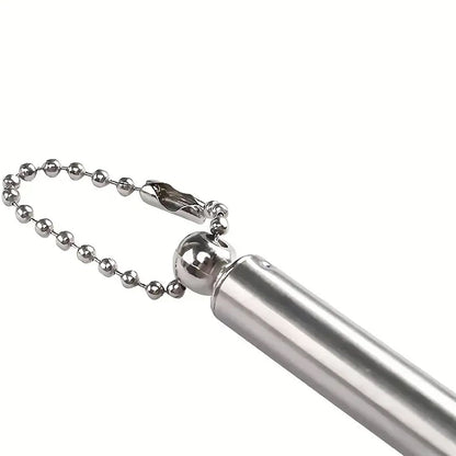 Your Brand retractable metal back scratcher with a durable design and convenient chain for easy use