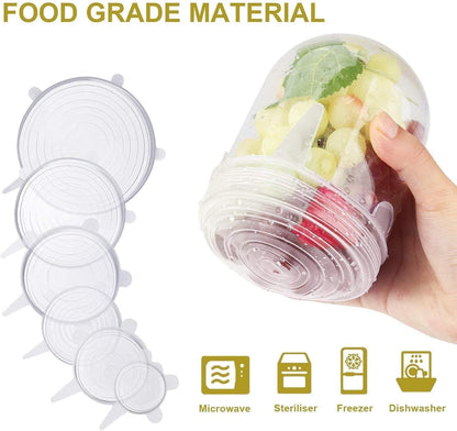 THE GIR FARMER reusable lids for bowls and containers made of food grade material, microwave and dishwasher safe