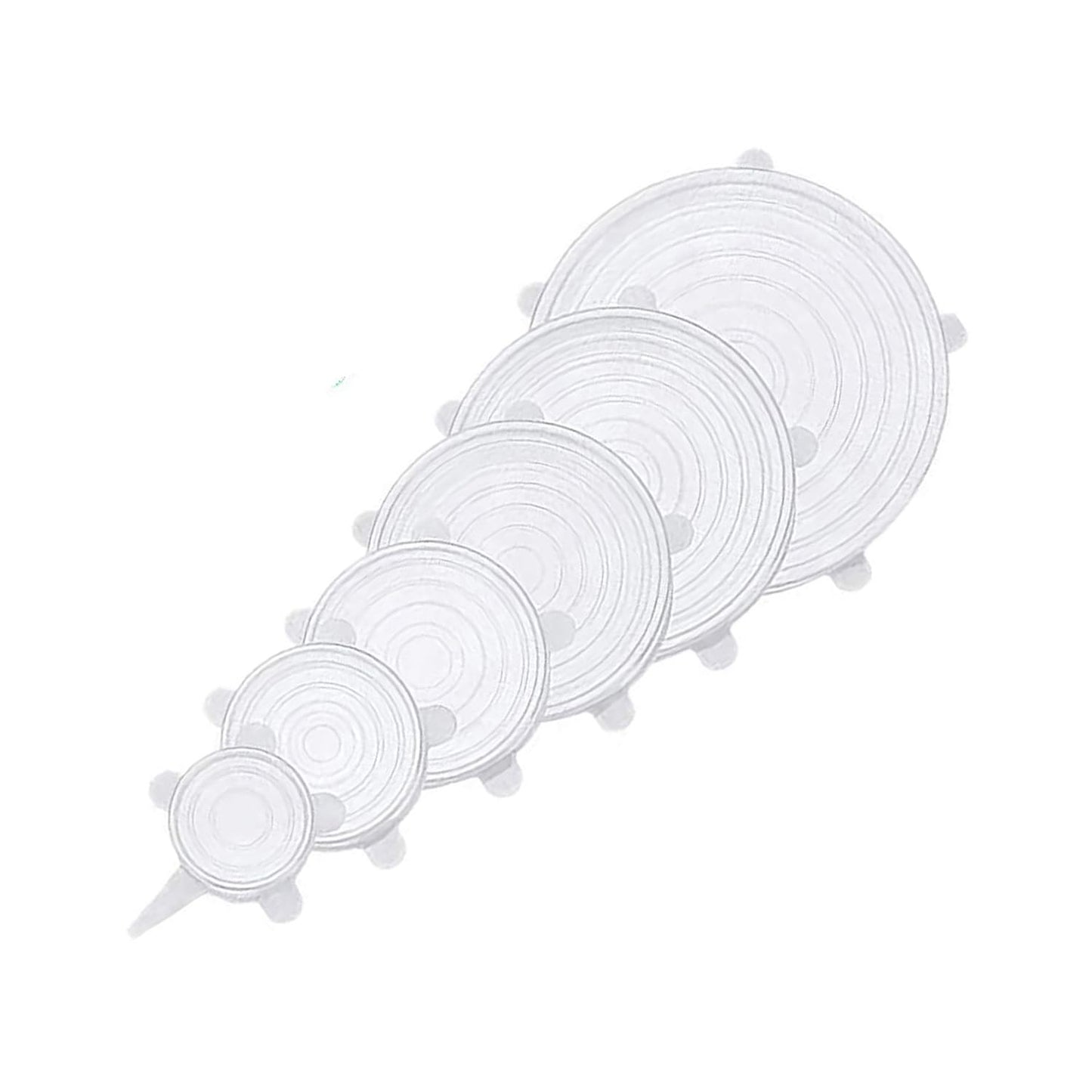 THE GIR FARMER set of clear reusable lids for bowls and containers in multiple sizes