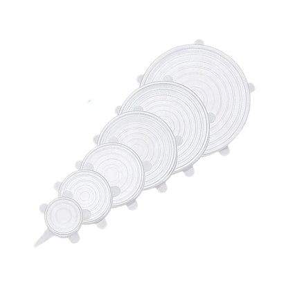 THE GIR FARMER set of clear reusable lids for bowls and containers in multiple sizes