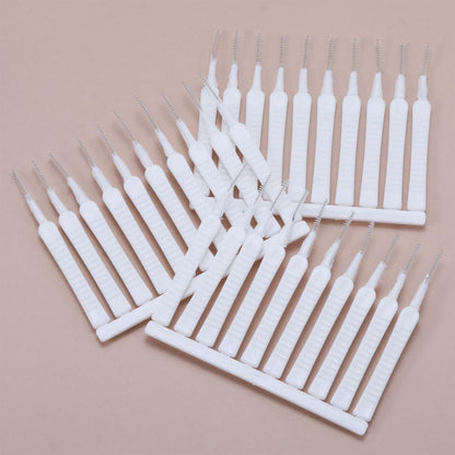 Set of reusable shower nozzle cleaning brushes for effective bathroom maintenance