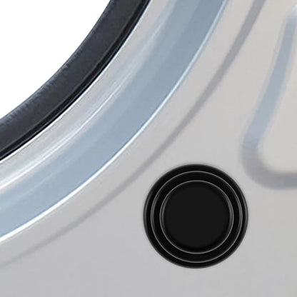 Rubber car door shock absorber designed to minimize noise and protect vehicle doors