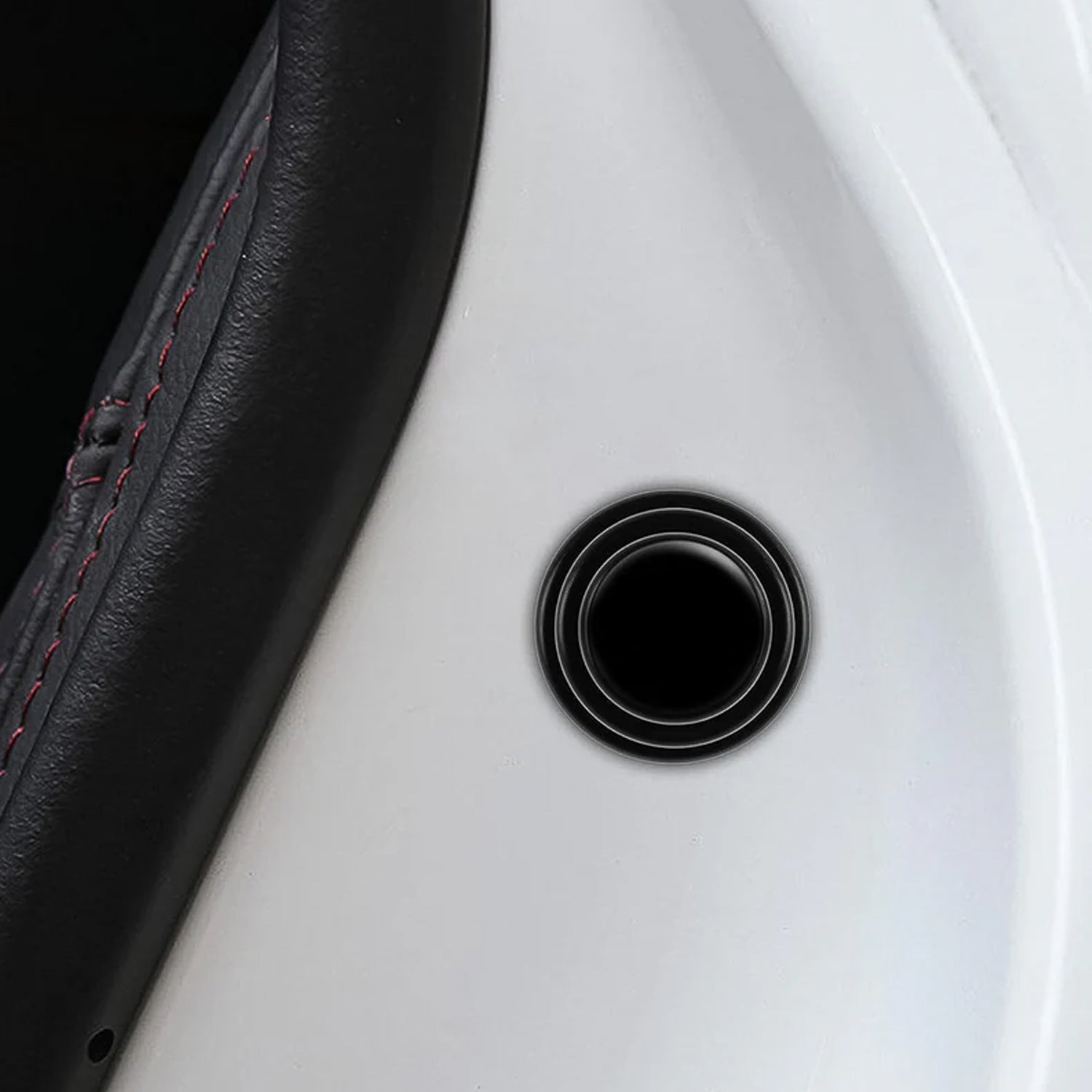 Rubber car door shock absorber for reducing noise and impact on vehicle doors