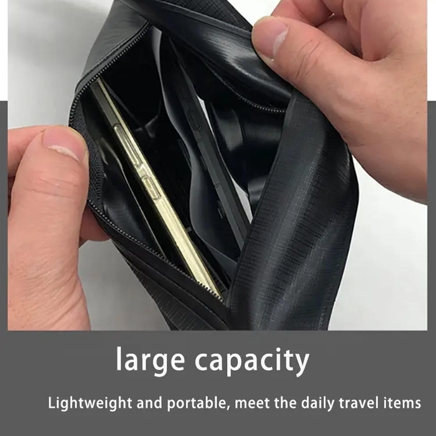running armband phone holder with large capacity for daily travel items