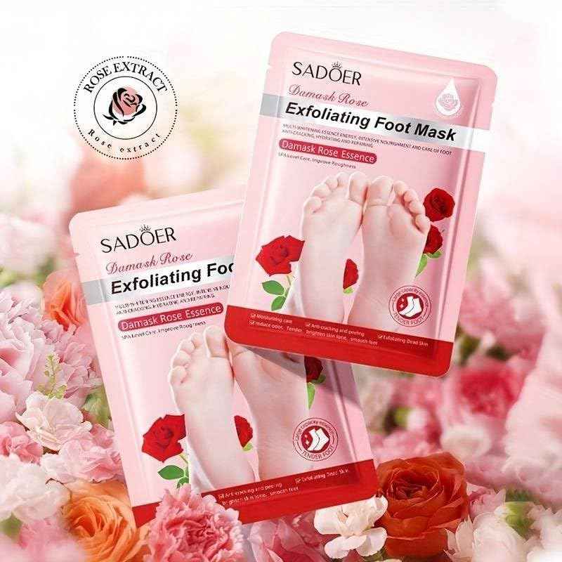 Exfoliating Foot Mask Peel - Rose Extract