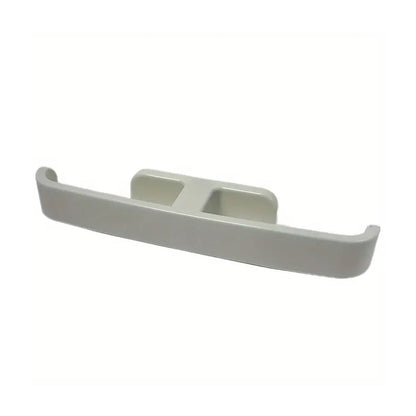 Self adhesive bathroom towel rack in white for easy installation and space-saving organization
