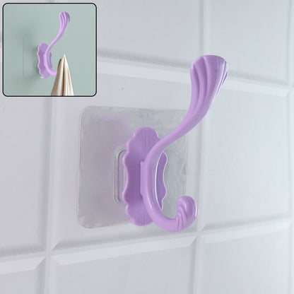 Your Brand self-adhesive heavy duty wall hook in purple for secure hanging in any space