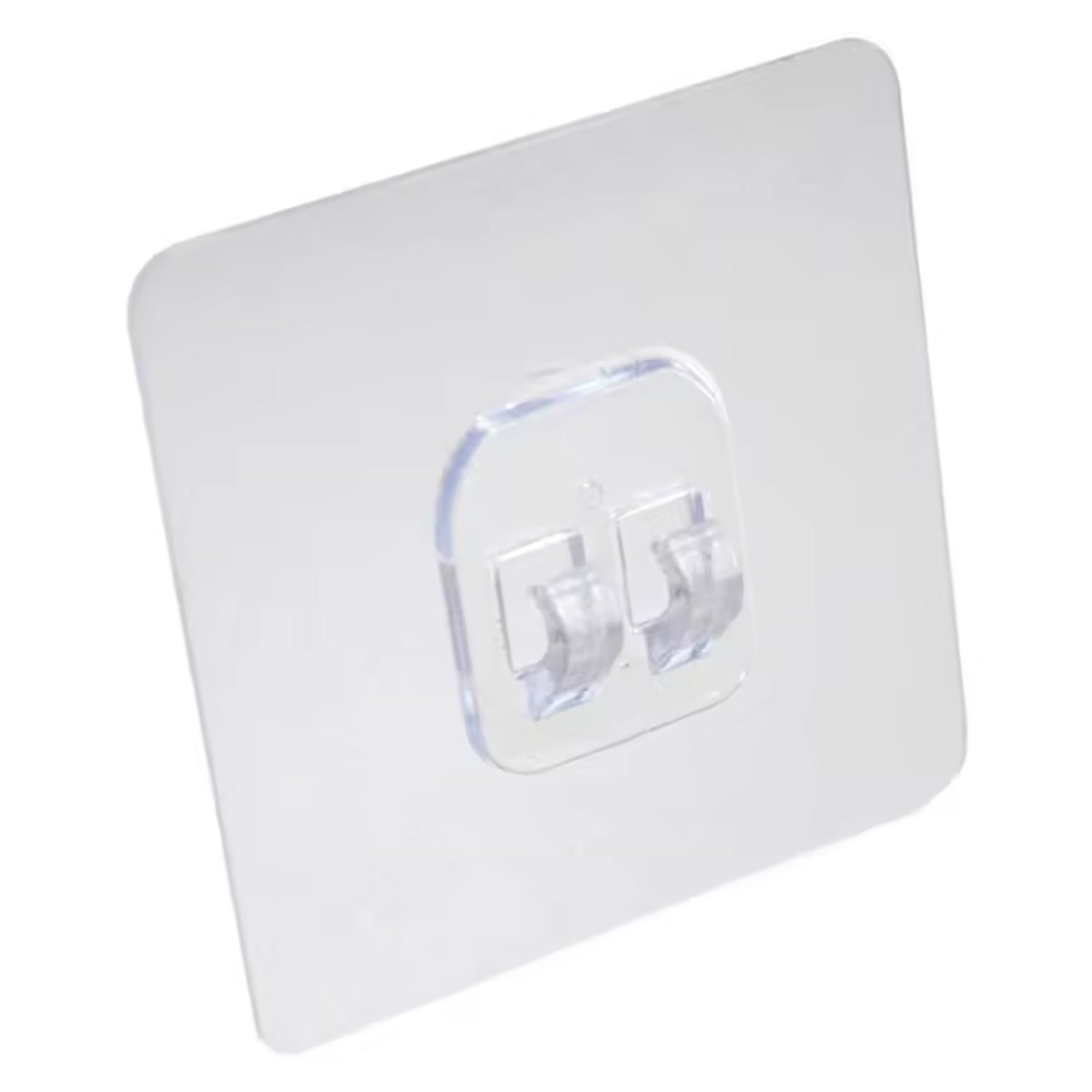 Transparent self adhesive wall hooks perfect for organizing space and hanging items securely
