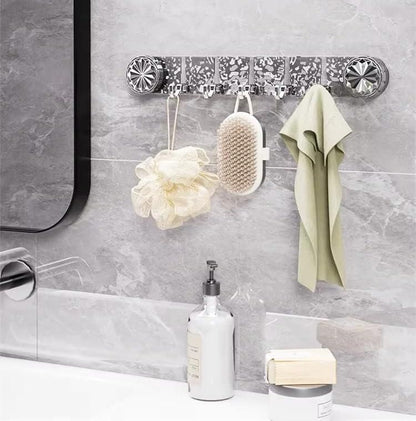 THE GIR FARMER self adhesive wall hooks for home holding bath sponge brush and towel on gray tile wall