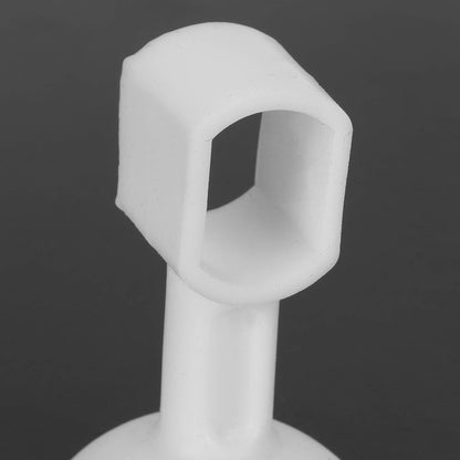 Close-up of a self-sucking silicone door stopper designed for secure door positioning