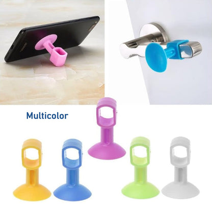 Self-sucking silicone door stopper in multiple colors for home improvement and door security