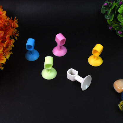 Colorful self-sucking silicone door stopper set with multiple sizes for effective door security
