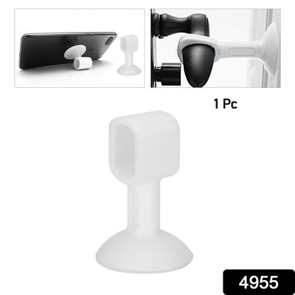 Self-sucking silicone door stopper designed to prevent door slamming and protect walls
