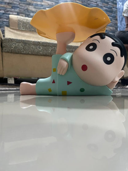 Shinchan tray holder featuring a cartoon character in a playful pose, perfect for home decor