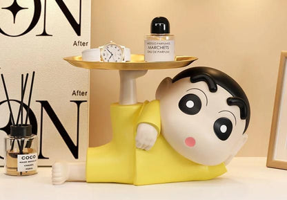 Shinchan tray holder featuring a playful design, perfect for organizing small items and decor