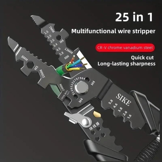 THE GIR FARMER multifunctional wire stripper tool with 25-in-1 design made of chrome vanadium steel