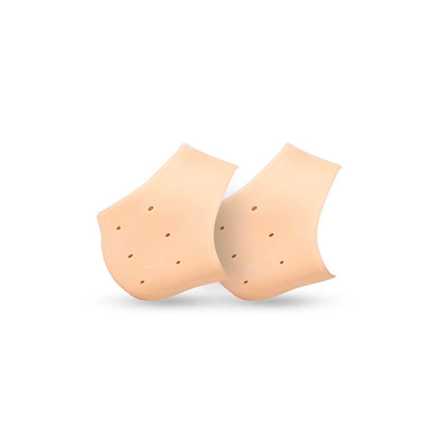 Your Brand silicone heel moisturizing socks designed for soft and smooth feet during use