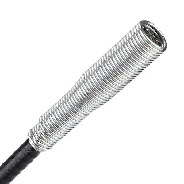 Durable sink drain cleaning tool with a flexible metal design for effective blockage removal