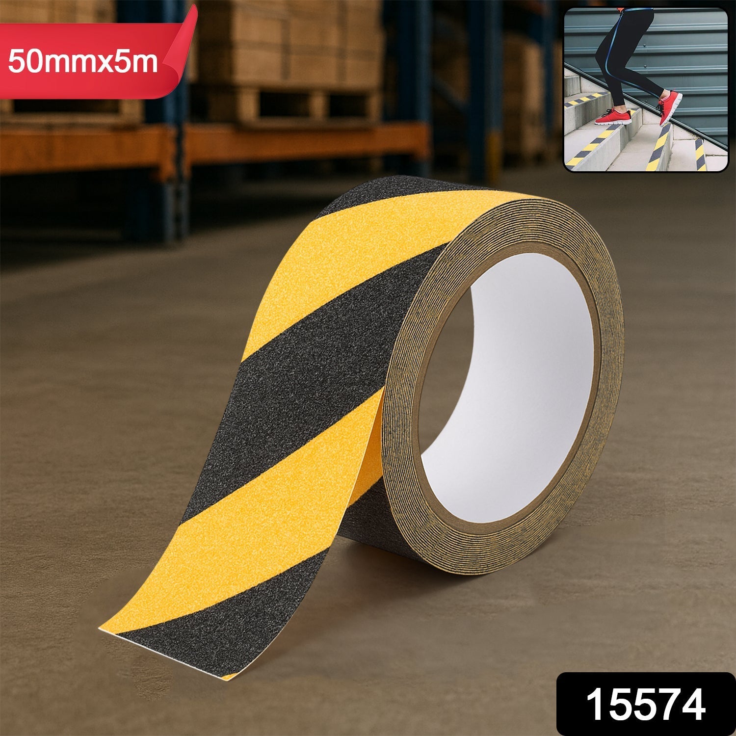 Anti-Slip Safety Grip Tape Roll 50mm x 5m (1 Pc) Your Brand