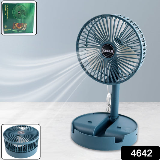 Adjustable Portable Desktop Fan - Telescopic Silent Personal Cooling for Office & Travel (Battery Not Include) Your Brand