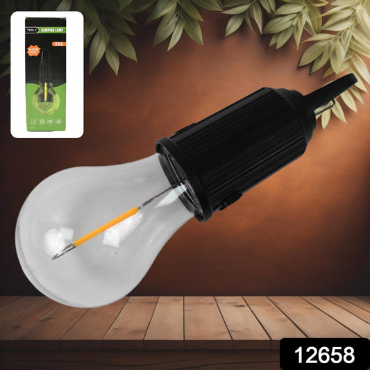 Rechargeable LED Camping Lantern – 3 Modes, Portable with Clip Hook (1 Pc) Your Brand