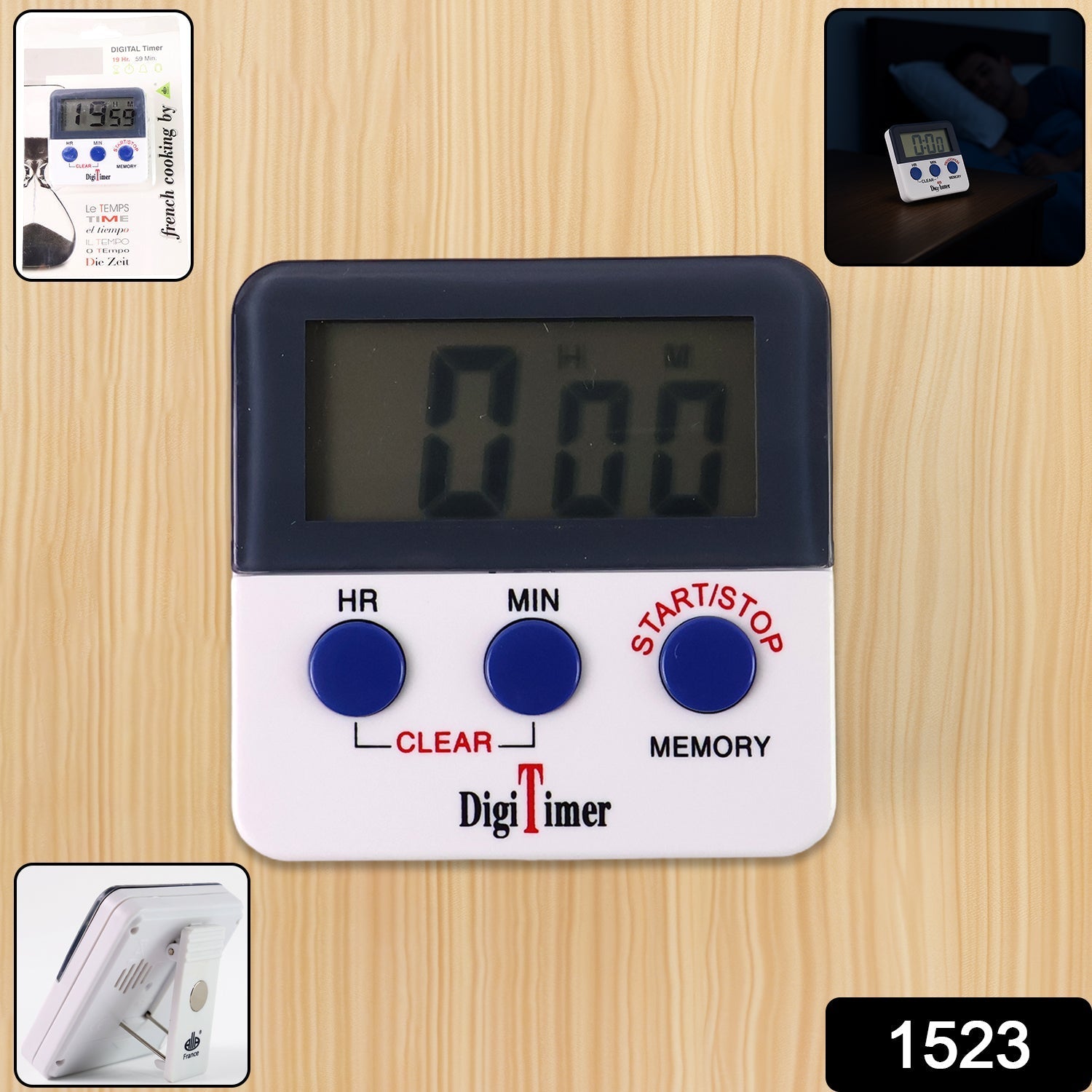 Digital Kitchen Timer with Alarm | Stop Watch Timer for Kitchen | Kitchen Timer with Magnetic Stand |Timer Clock for Study Your Brand