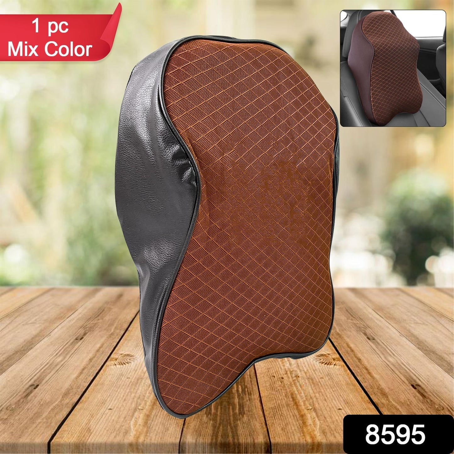 Say Goodbye to Neck Pain: Memory Foam Car Neck Pillow for Drivers (1 Pc, Mix Color) Your Brand