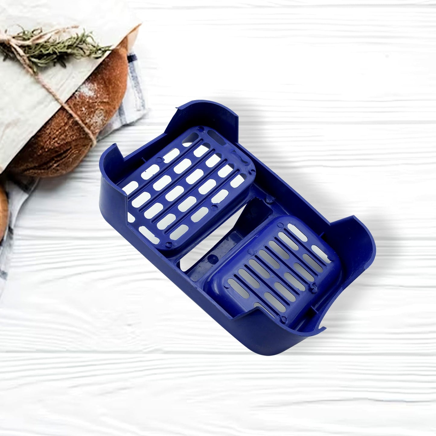 2in1 Plastic Soap Case, Dual Section Soap Holder for Bathroom or Kitchen Sink ,Sabudani(1 Pc / Multicolor) Your Brand
