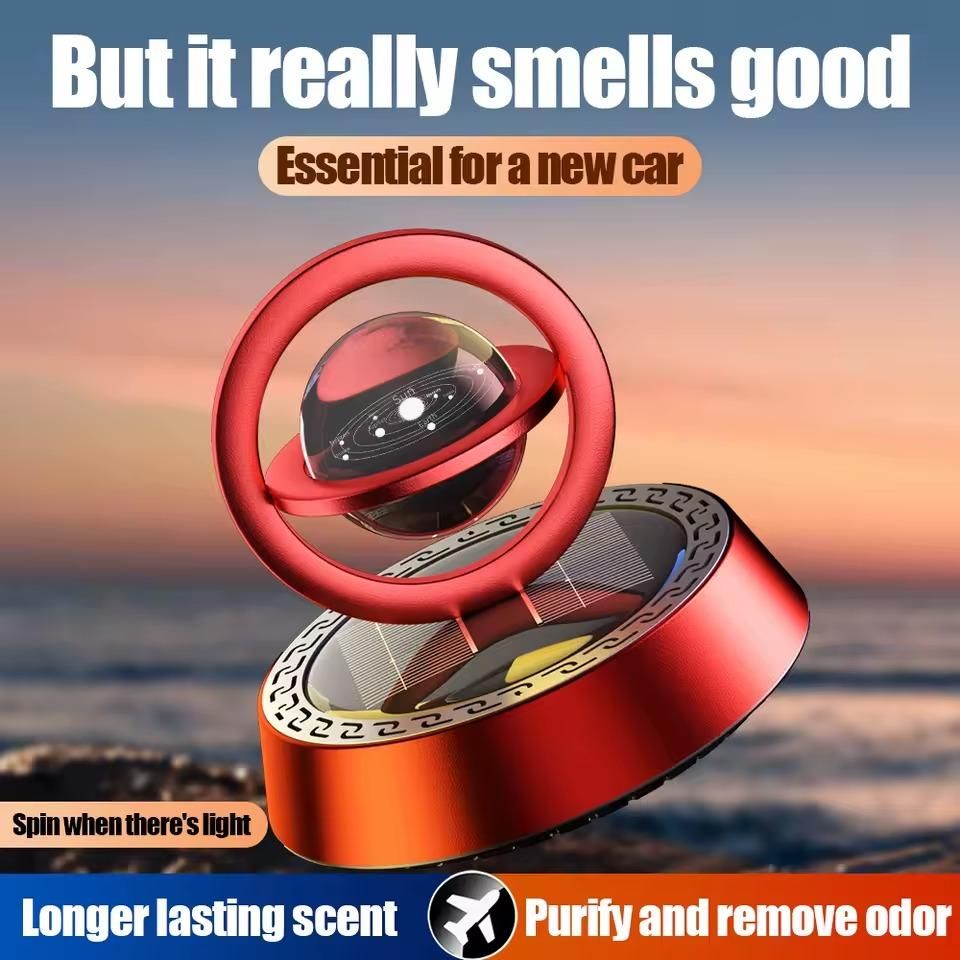 8feb97-4 Solar car perfume diffuser with a stylish design that purifies air and lasts longer
