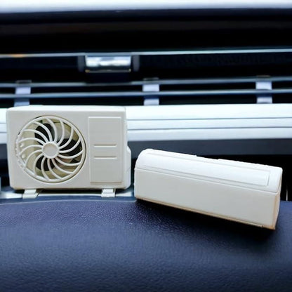 Solar powered car air freshener with compact design for a refreshing driving experience