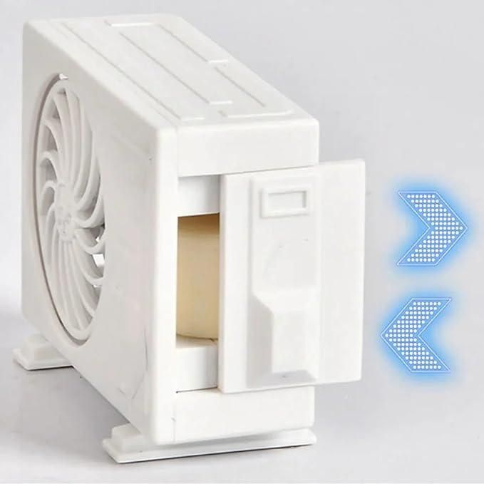 Compact solar powered car air freshener in white with a fan and fragrance slot for a freshening vehicle experience