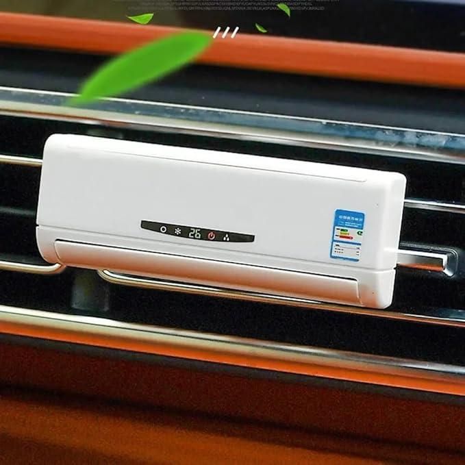 Solar powered car air freshener with digital display for a clean and fresh car interior