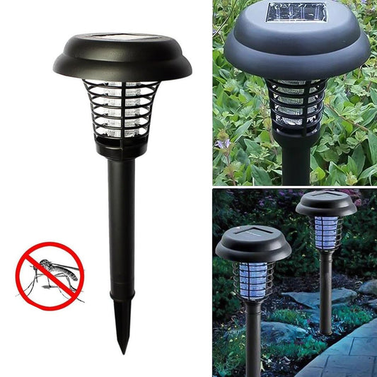 Solar powered mosquito trap designed for outdoor use, perfect for gardens and patios