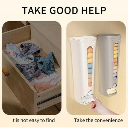 THE GIR FARMER space saving wall storage for organized towels with easy dispense and neat stacking